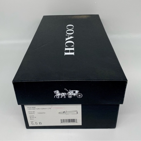 COACH Women's Crosby Driver Turnlock Pebbled Loafer Flats (Pre-owned) - Picture 15 of 16